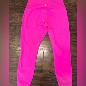 Lululemon align 25” sonic pink -size 12